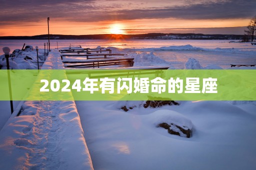 2025年有闪婚命的星座