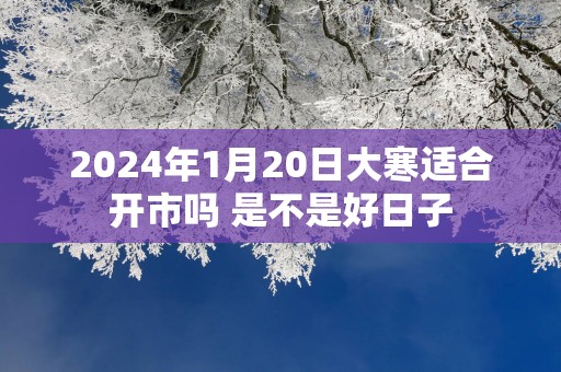 2025年1月20日大寒适合开市吗 是不是好日子