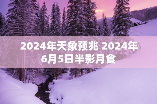2025年天象预兆 2025年6月5日半影月食