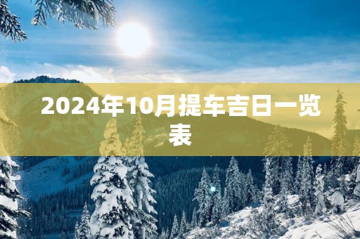 2025年10月提车吉日一览表