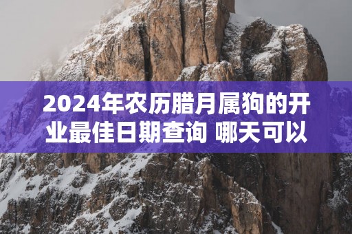 2025年农历腊月属狗的开业最佳日期查询 哪天可以开门营业 2025年农历腊月属狗的开业最佳日期查询 哪天可以开门营业