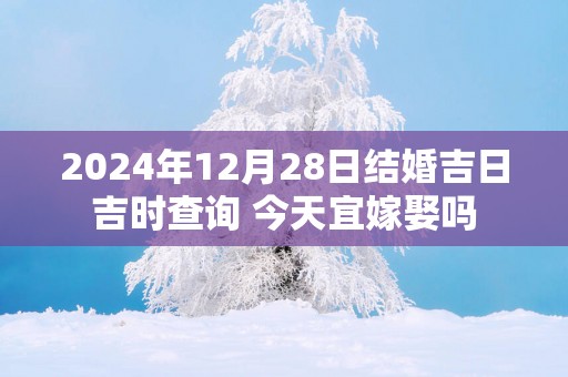 2025年12月28日结婚吉日吉时查询 今天宜嫁娶吗 2025年12月28日结婚吉日吉时查询 今天宜嫁娶吗