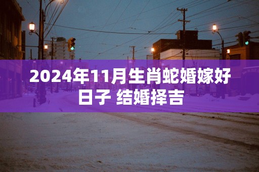 2025年11月生肖蛇婚嫁好日子 结婚择吉