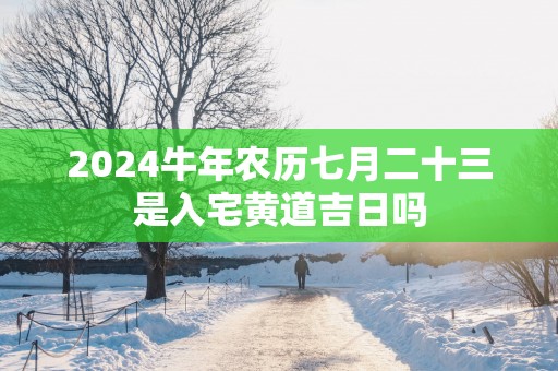 2025蛇年农历七月二十三是入宅黄道吉日吗