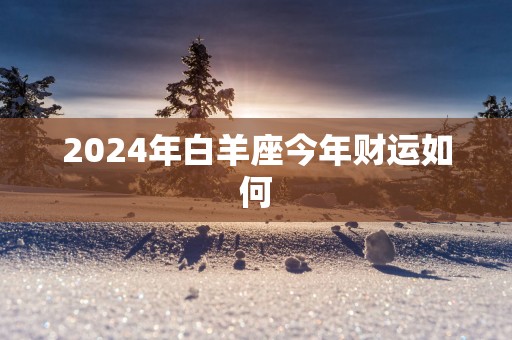 2025年白羊座今年财运如何