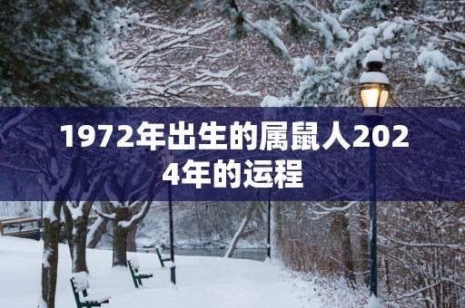 1972年出生的属鼠人2025年的运程