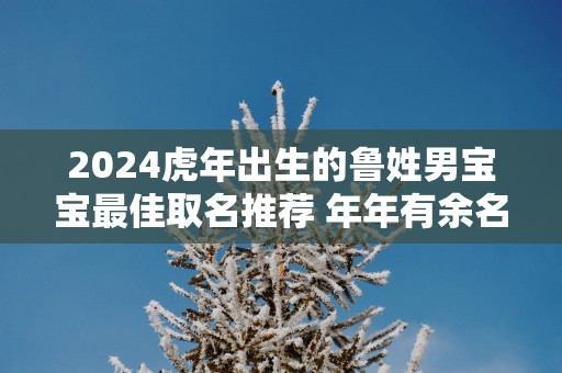 2025蛇年出生的鲁姓男宝宝最佳取名推荐 年年有余名字大全