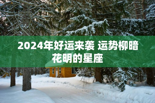 2025年好运来袭 运势柳暗花明的星座