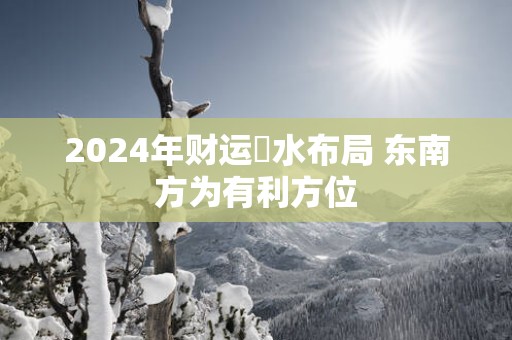 2025年财运風水布局 东南方为有利方位