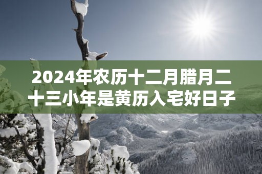 2025年农历十二月腊月二十三小年是黄历入宅好日子吗