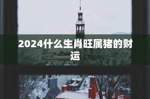 2025什么生肖旺属猪的财运