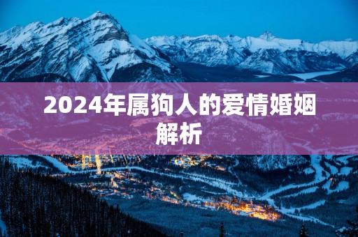 2025年属狗人的爱情婚姻解析