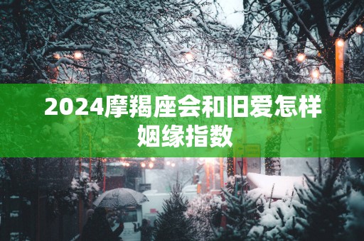 2025摩羯座会和旧爱怎样 姻缘指数