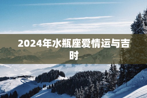 2025年水瓶座爱情运与吉时