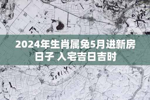 2025年生肖属兔5月进新房日子 入宅吉日吉时