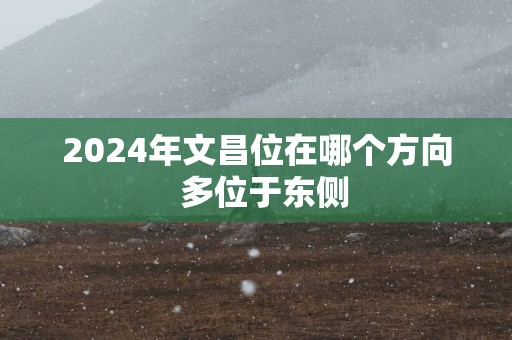 2025年文昌位在哪个方向  多位于东侧