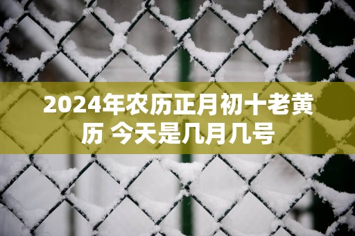 2025年农历正月初十老黄历 今天是几月几号