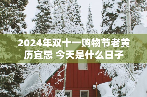 2025年双十一购物节老黄历宜忌 今天是什么日子
