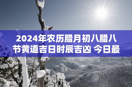 2025年农历腊月初八腊八节黄道吉日时辰吉凶 今日最好的时辰