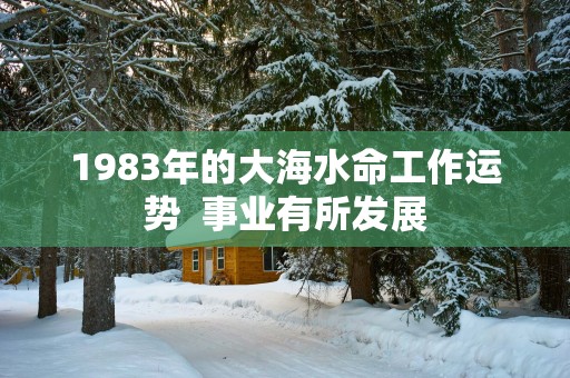 1983年的大海水命工作运势  事业有所发展