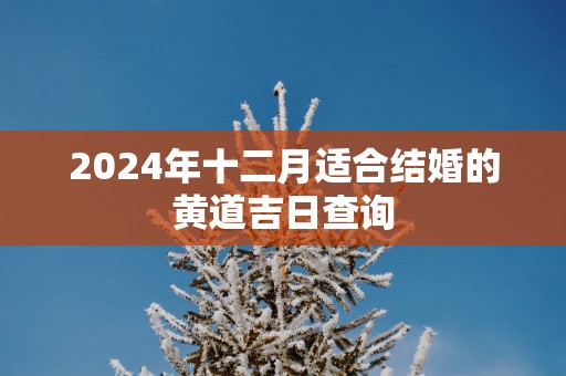 2025年十二月适合结婚的黄道吉日查询