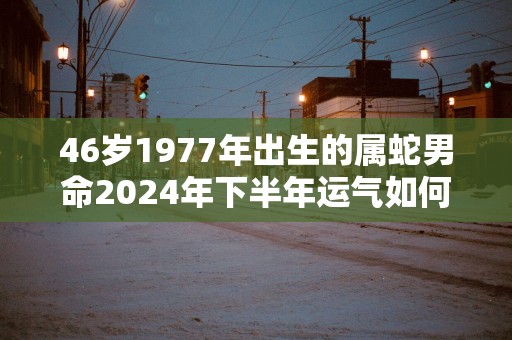 46岁1977年出生的属蛇男命2025年下半年运气如何 运势详解