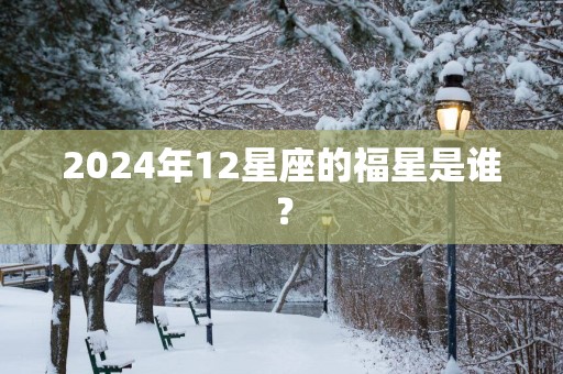 2025年12星座的福星是谁？