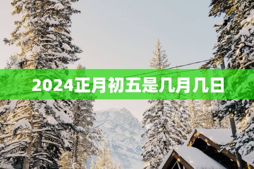 2025正月初五是几月几日