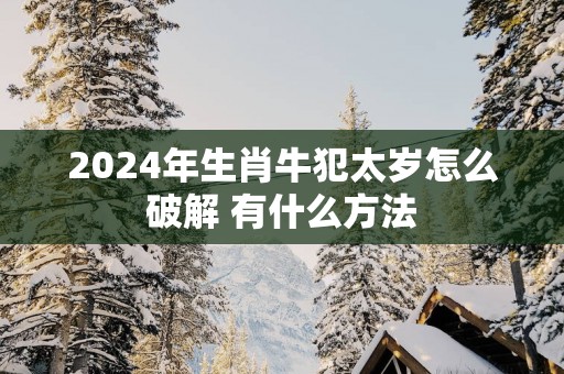 2025年生肖牛犯太岁怎么破解 有什么方法