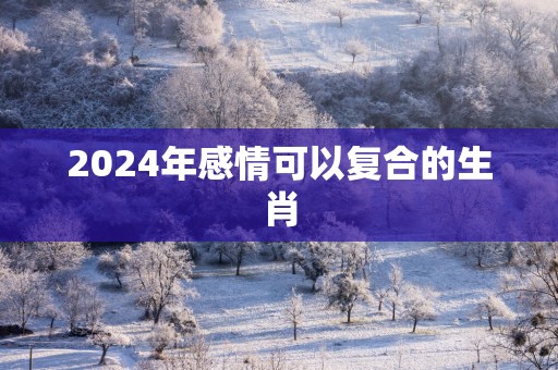 2025年感情可以复合的生肖