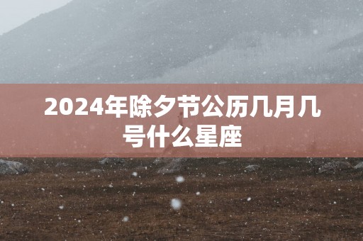 2025年除夕节公历几月几号什么星座