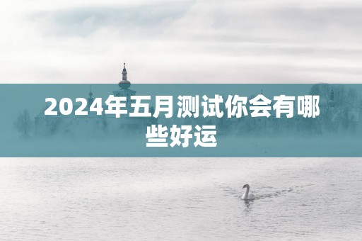 2025年五月测试你会有哪些好运