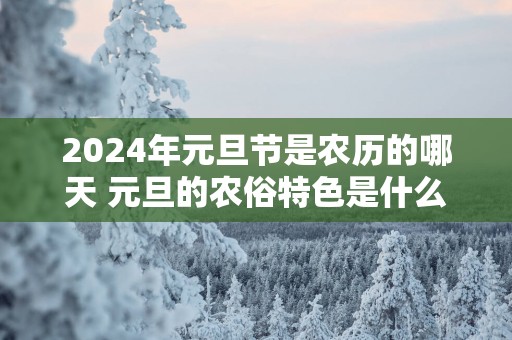 2025年元旦节是农历的哪天 元旦的农俗特色是什么