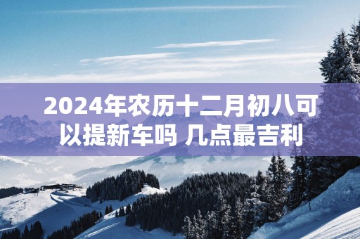 2025年农历十二月初八可以提新车吗 几点最吉利