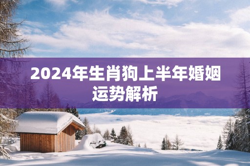2025年生肖狗上半年婚姻运势解析