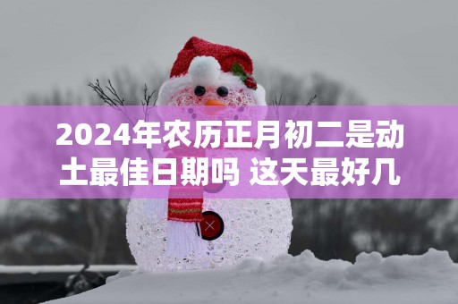2025年农历正月初二是动土最佳日期吗 这天最好几点盖新房