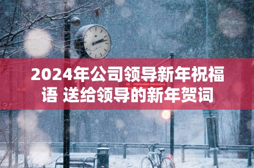 2025年公司领导新年祝福语 送给领导的新年贺词