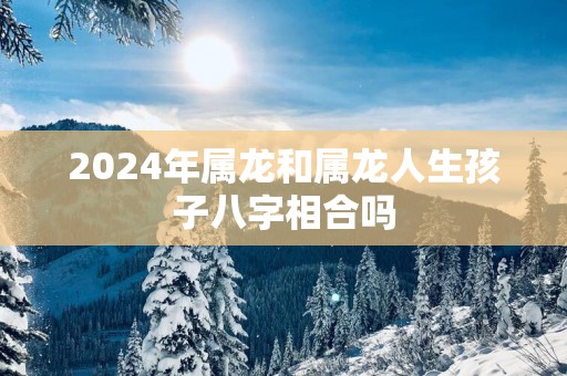 2025年属龙和属龙人生孩子八字相合吗