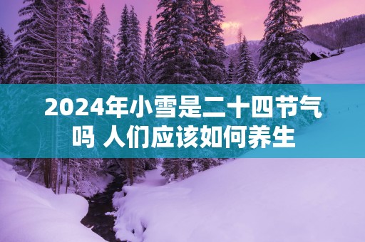 2025年小雪是二十四节气吗 人们应该如何养生