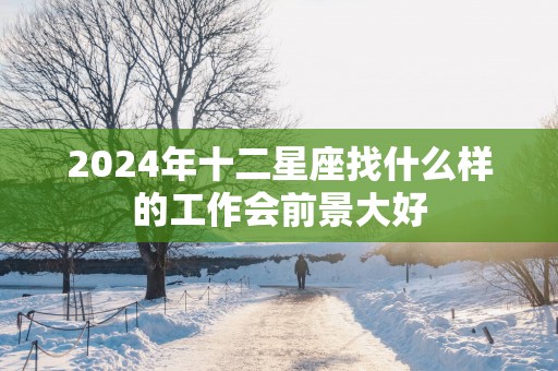 2025年十二星座找什么样的工作会前景大好