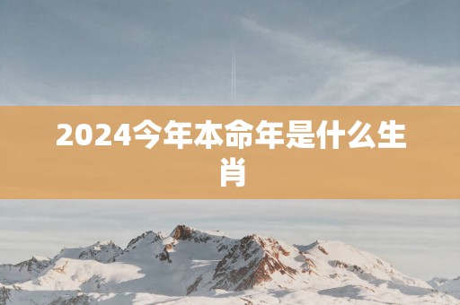 2025今年本命年是什么生肖