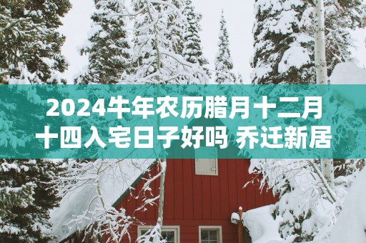 2025蛇年农历腊月十二月十四入宅日子好吗 乔迁新居吉利吗