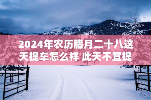 2025年农历腊月二十八这天提车怎么样 此天不宜提车