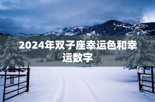 2025年双子座幸运色和幸运数字