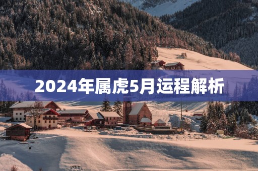 2025年属虎5月运程解析