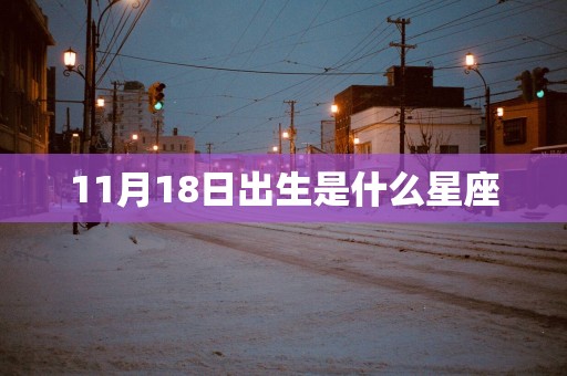 11月18日出生是什么星座