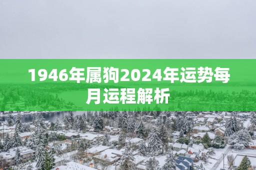 1946年属狗2025年运势每月运程解析