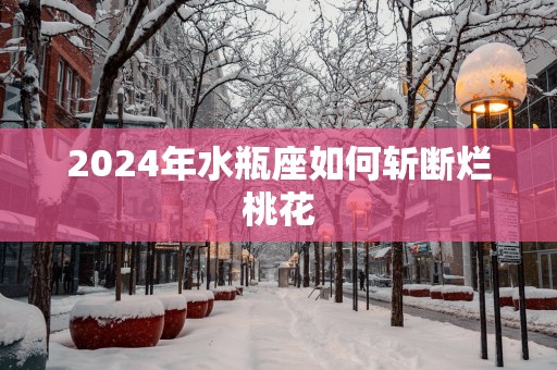 2025年水瓶座如何斩断烂桃花