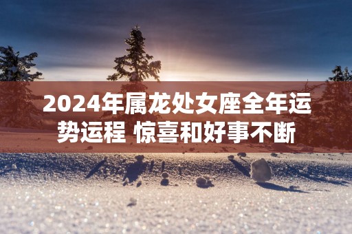 2025年属龙处女座全年运势运程 惊喜和好事不断