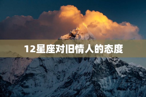 12星座对旧情人的态度